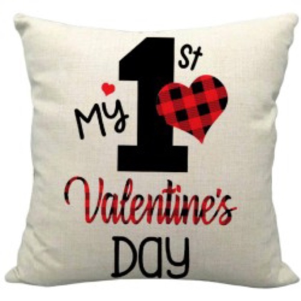 Free gift when you purchase: 1st Valentine’s Day pillow